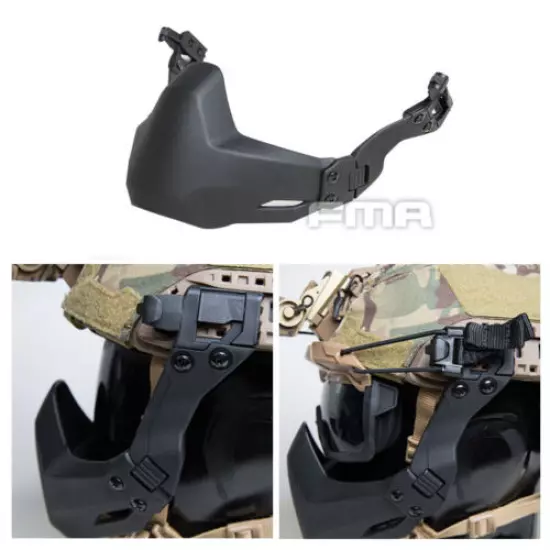 FMA Half Face Mask Seal Mask Folding For Tactical Helmet B Military w/ Hook Army