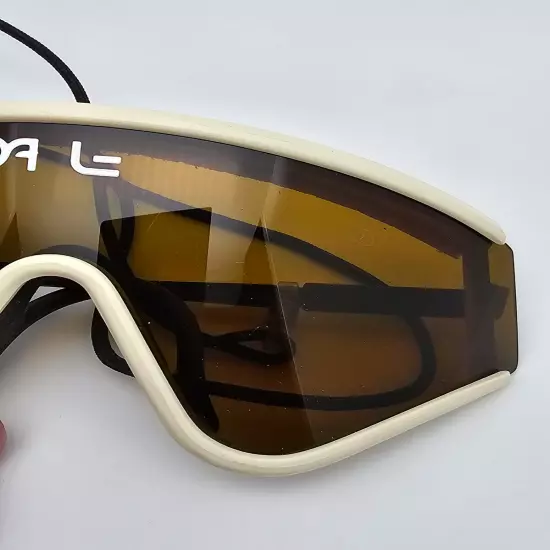 Oakley 03-007 Factory Pilot Eyeshade Gen 1 White Frame Bronze Lens Sunglasses