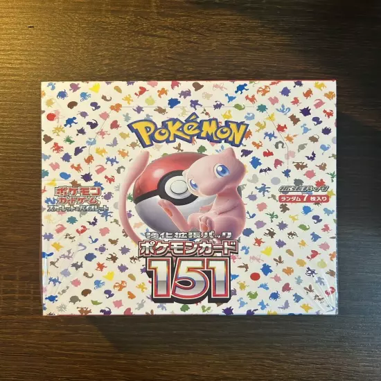 Pokemon Japanese 151 Booster Box WITH SHRINK WRAP sv2a Sealed [US SELLER]