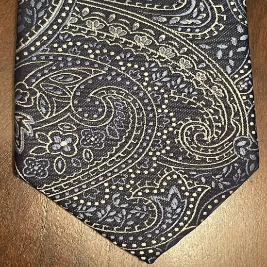 U.S. Polo ASSN. Blue Gray Hand Made 100% Polyester Men’s Neck Tie Made In China