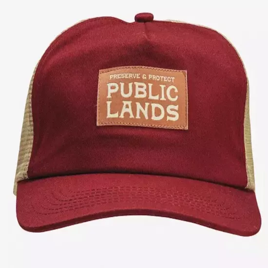 The Landmark Project X Public Lands Woven Patch Trucker Hat NWT + FAST SHIPPING