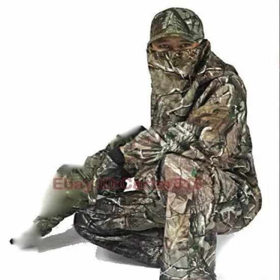 New Bionic Camouflage Hunting Clothes Leaf Waterproof Jacket +Pants suit New