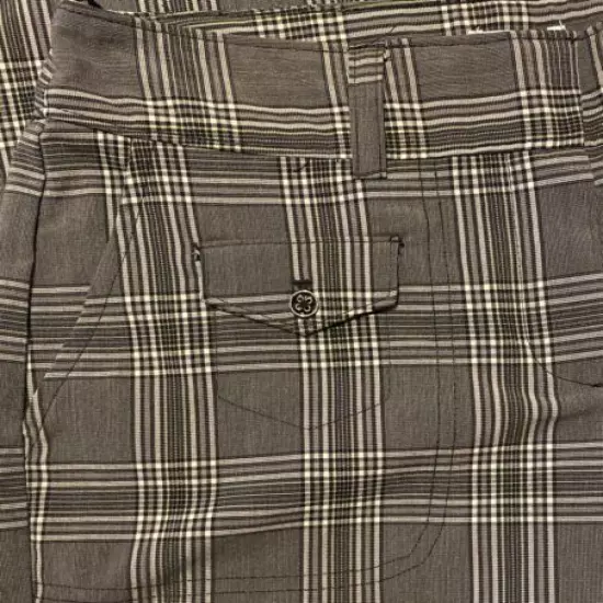 IZOD XFG Ladies Size 4 Gray Plaid Stretch Golf Pants