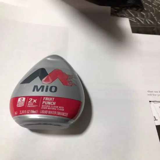 (8) Mio 2X fruit punch liquid water enhancer