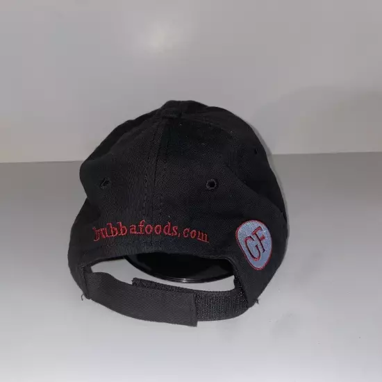 Bubba Burger Baseball Cap Adjustable Gray Hat Black Foods