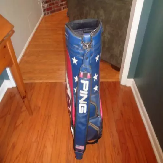 RARE Ping Red White and Blue U.S.A. Caddy Bag