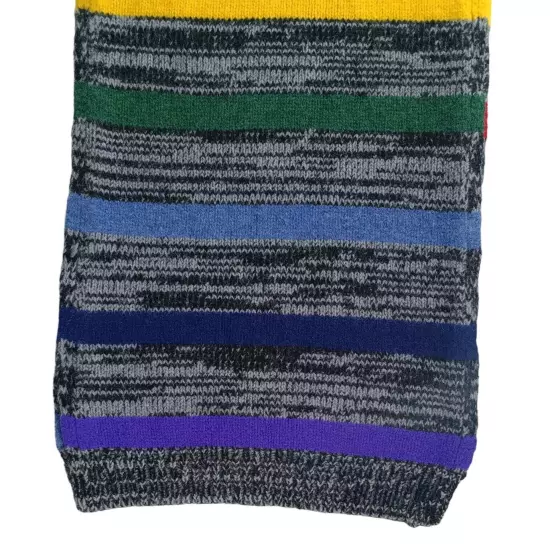 Paul Smith Multicolor Striped Wool Knit Scarf