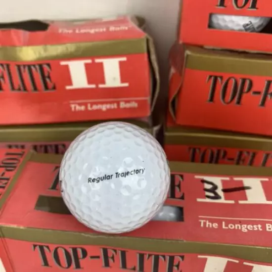 Lot Of (6) 3 Ball Sleeves Vintage 1996 Top Flite II Golf Balls , 18 Total New