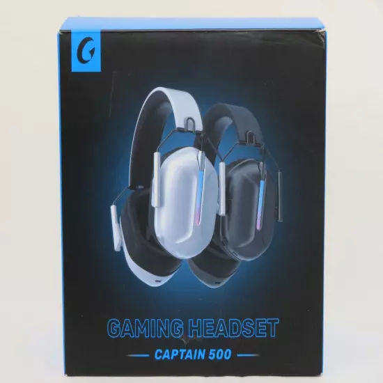 Gaming Headset White Captain 500 Compatible W/ PC, Phone, Playstation & More