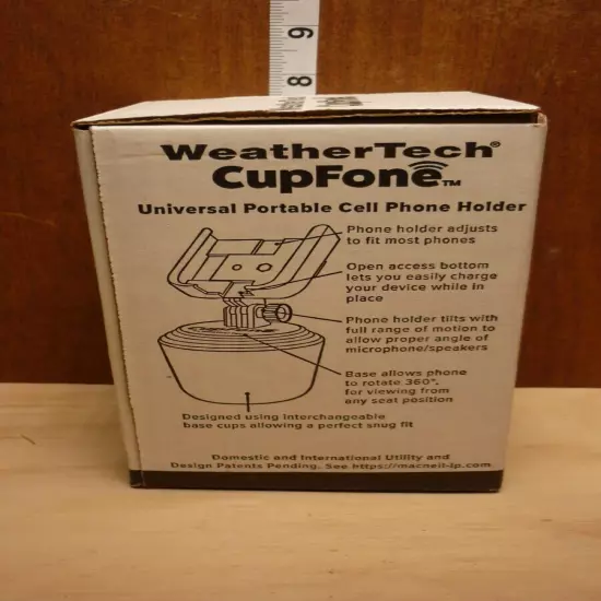 NEW WeatherTech CupFone with Extension Adjustable Cup Holder Cell Phone Mount