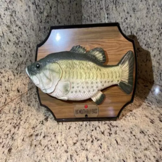 1999 Big Mouth Billy Bass Gemmy Tested Works! Sings! Talks!