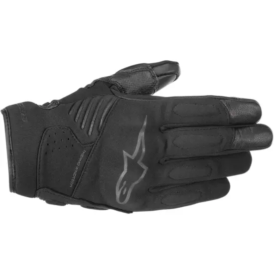 Alpinestars Faster Touch Screen Leather Motorcycle Gloves Black/Black L NWT