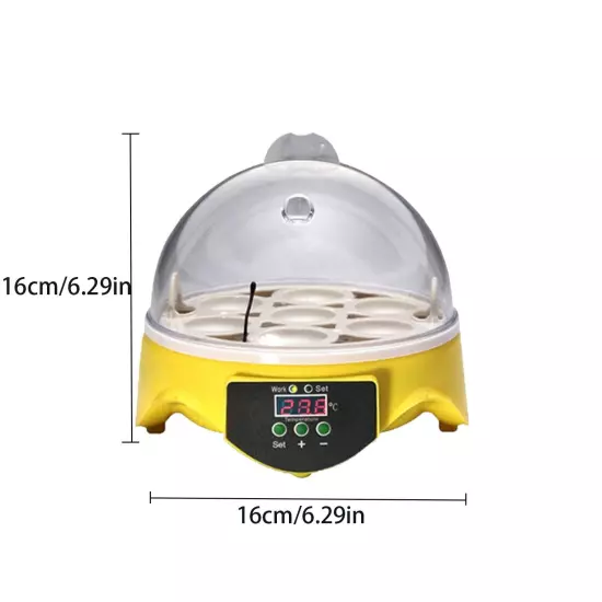 Incubator 7 Eggs Digital Bird Chicken Duck Goose Quail incubator family gift