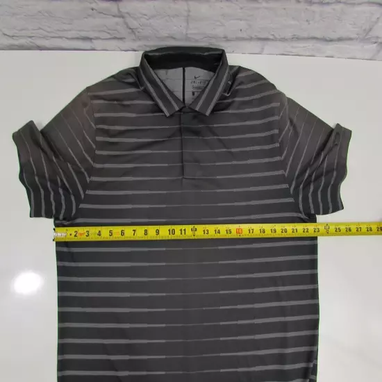 Nike Dri-Fit TW Tiger Woods Collection Gray Golf Polo Shirt BV0350-010 Men’s L