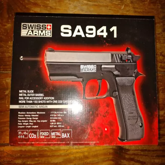 Swiss Arms SA1911 Blow Back Co2 Powered BB Gun Air Pistol .177 Cal (4.5mm) COMBO