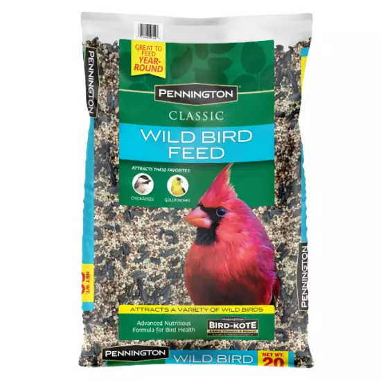 Pennington Classic Dry Wild Bird Feed and Seed, 40 lb. Bag, 1 Pack