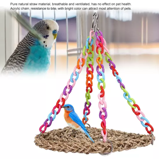 Parrot Swing Hammock Toy Hanging Parrot Bird Chewing Climbing Toy Pet Toys