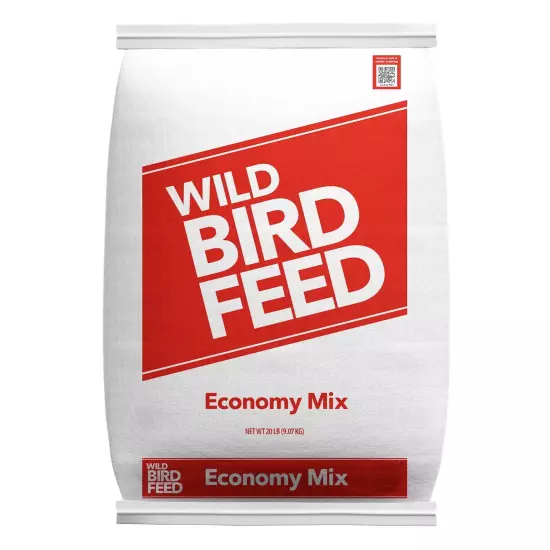 Economy Mix Wild Bird Feed, Value Bird Seed Blend, 20 lb Dry Bag