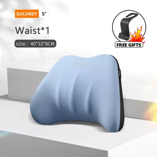 Car Seat Lumbar Headrest Support Waist Neck Pillow Car Travel Back Support