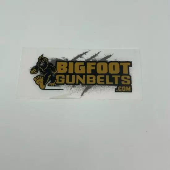 Bigfoot Gunbelts Decal Sticker OEM NEW 