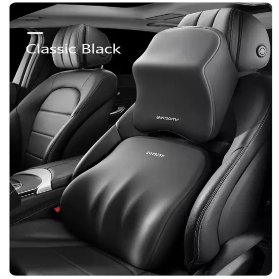 Car Headrest Car Neck Pillow Lumbar Waist Cushion Universal Waist Support