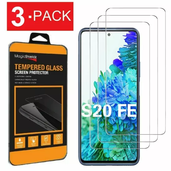 3-Pack Premium Tempered Glass Screen Protector for Samsung Galaxy S20 FE 5G