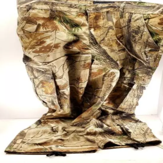 Real Tree Men's Pants Camouflaged Pockets Size 40x42 Hunting Camping Comfort