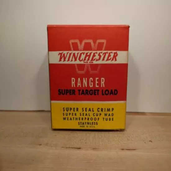 VINTAGE WINCHESTER Ranger Super Target Load 12 Ga Empty Shotshell Box Only