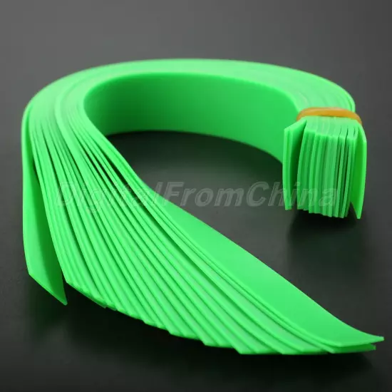 Multiple Thickness Slingshot Catapult Flat Rubber Band Green Color Pack of 10pcs