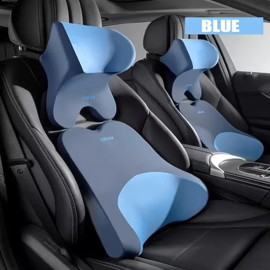 Car Lumbar Support Headrest Neck Pillow Universal Neck Cushion Auto Seat Pillow