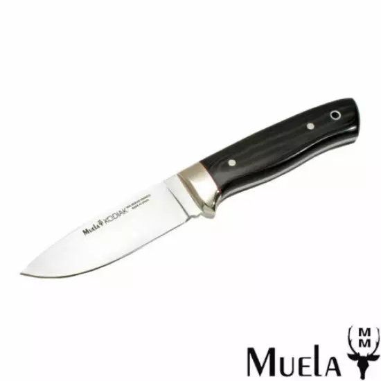 New Muela Kodiak 10M Fishing Hunting Knife - Black Micarta Handle