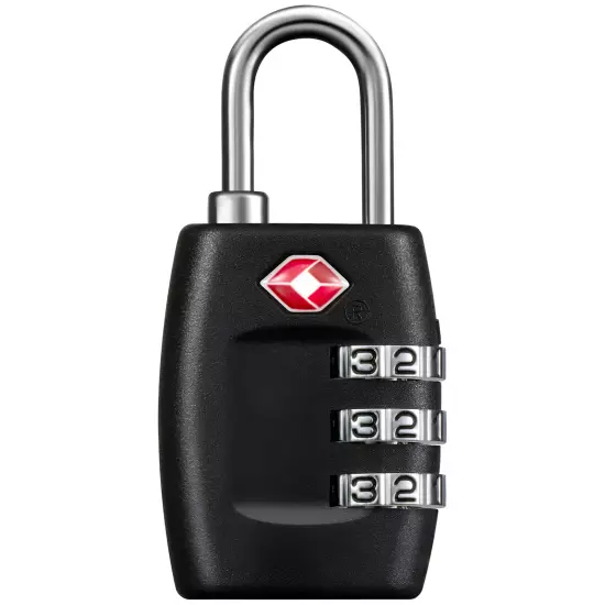 4x TSA Approved Luggage Lock Travel 3 Digit Combination Suitcase Padlock Reset