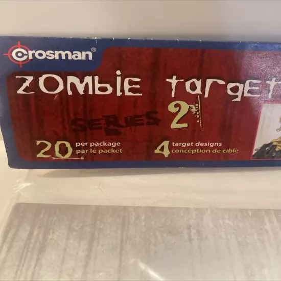 Crosman Targets Zombie Cibles 20 Per Package 4 Designs Series 2 