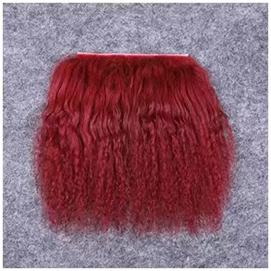 2x4" Tibetan Lamb Mohair for Doll Wigs Mongolian Curly Fur Hair Reroot Doll Hair