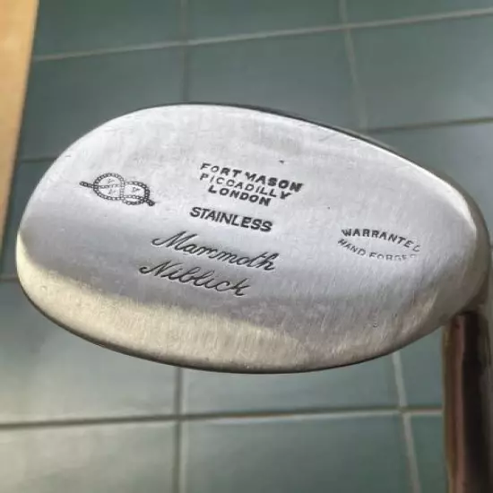 Hickory Golf Club Rare Cochranes Mammoth Niblick Rustless Super Cond See Desc