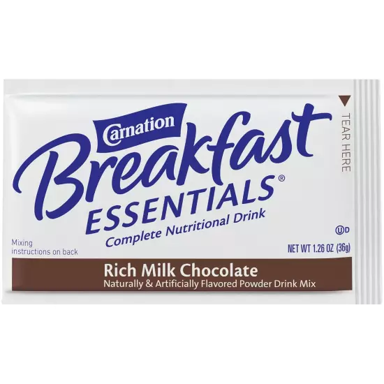 Carnation Breakfast Essentials Powder Drink Mix, Rich Milk Chocolate,