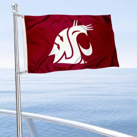 Washington State University WSU Boat and Golf Cart Flag