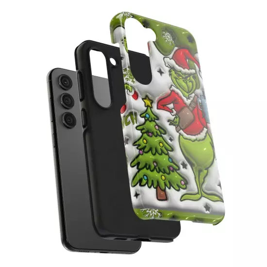 Grinch Tough Phone Cases Samsung S20 S21 S22 S23 Iphone 15 14 13 12 11