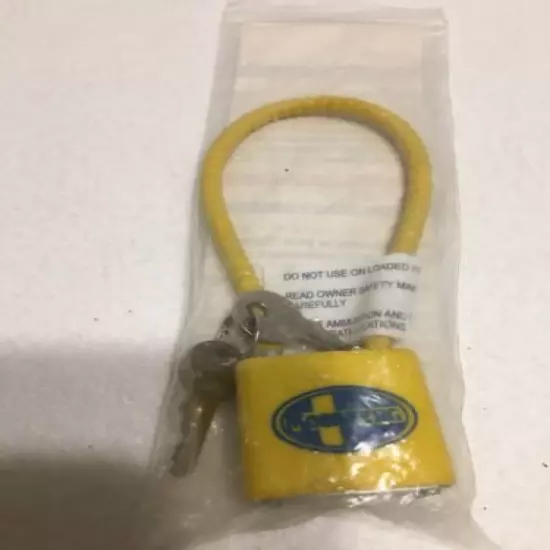 Mossberg 5” Gun Lock Lot Of 2 (Yellow)