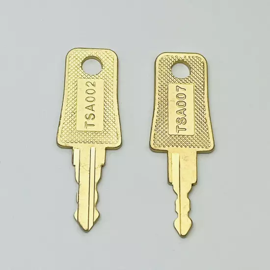 2 Key Set TSA 007 TSA 002 Master Luggage Keys, Universal Travel Locks Compatible