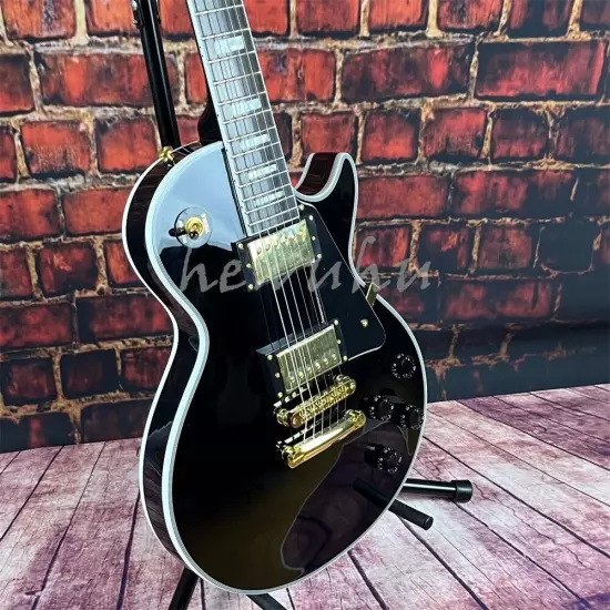 hot selling custom shop electric guitar Black Beauty gold color hardware