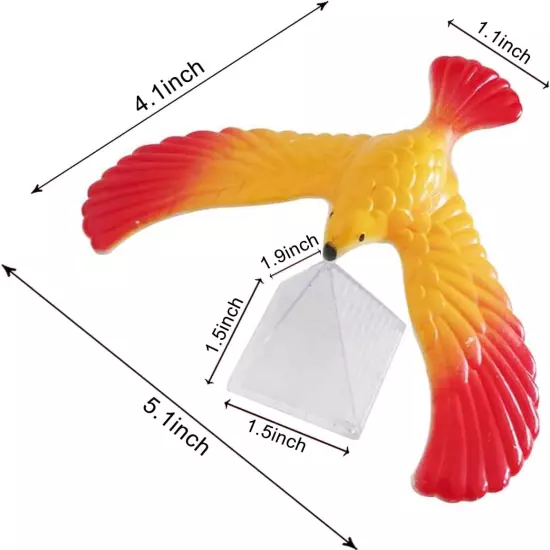 Balance Bird Gravity Bird Toy with Pyramid Combination Set Balance Bird Combinat