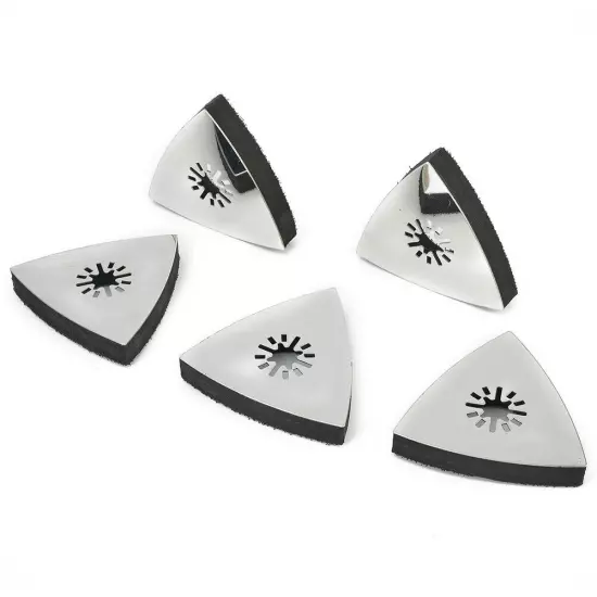 5x Triangular Sanding Pad For Oscillating Multi Tool Hook & Loop Sanding Disc AU