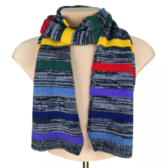 Paul Smith Multicolor Striped Wool Knit Scarf