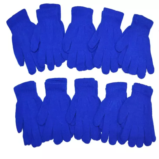 Bulk Wholesale Magic Knit Gloves Kids Children Winter One Size for Most Boy Girl