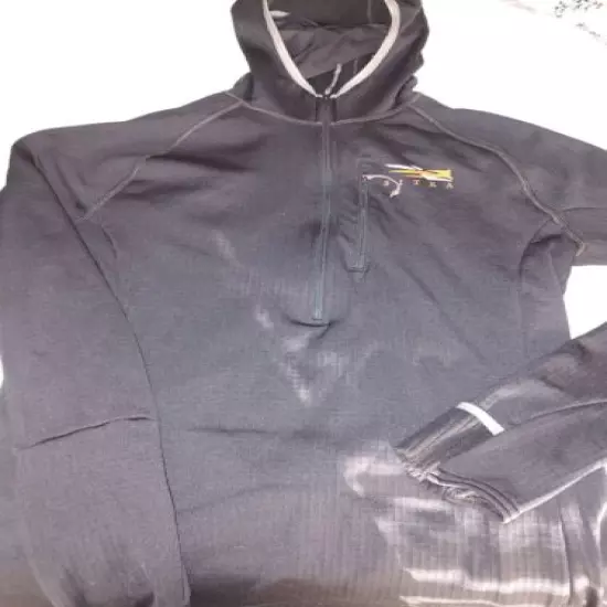 SITKA Womens Fanatic Sitka Black Hoody Size Large L