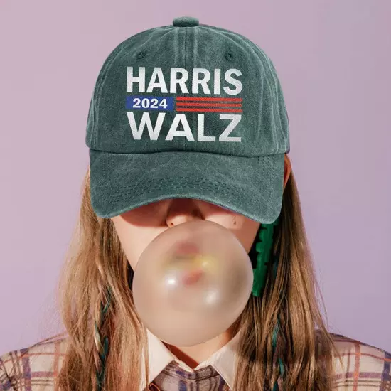 Kamala Harris Tim Walz Hat (Embroidered Dad Cap) Harris Walz 2024 USN