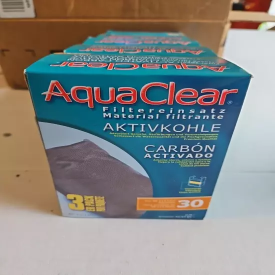 5x 3 Pack Aquaclear 30 Activated Carbon Filter Inserts For Aquarium Bulk