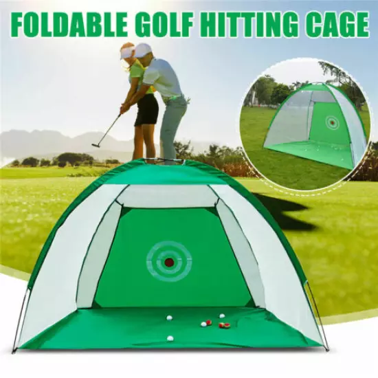 6.5FT Foldable Golf Practice Net Cage Driving Hitting Training Aid Target Bag 