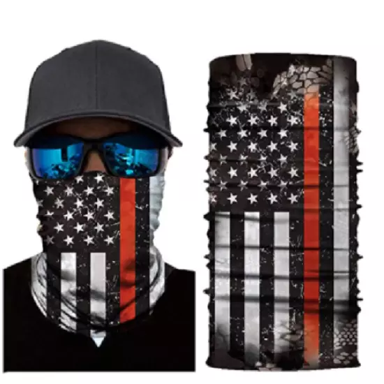 Gator Face Mask - Unisex Reusable Cloth Neck Gaiter Face Mask Sleeve Flag